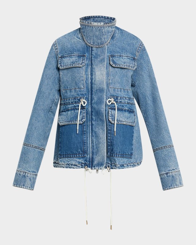 Cropped Flated Military Jacket